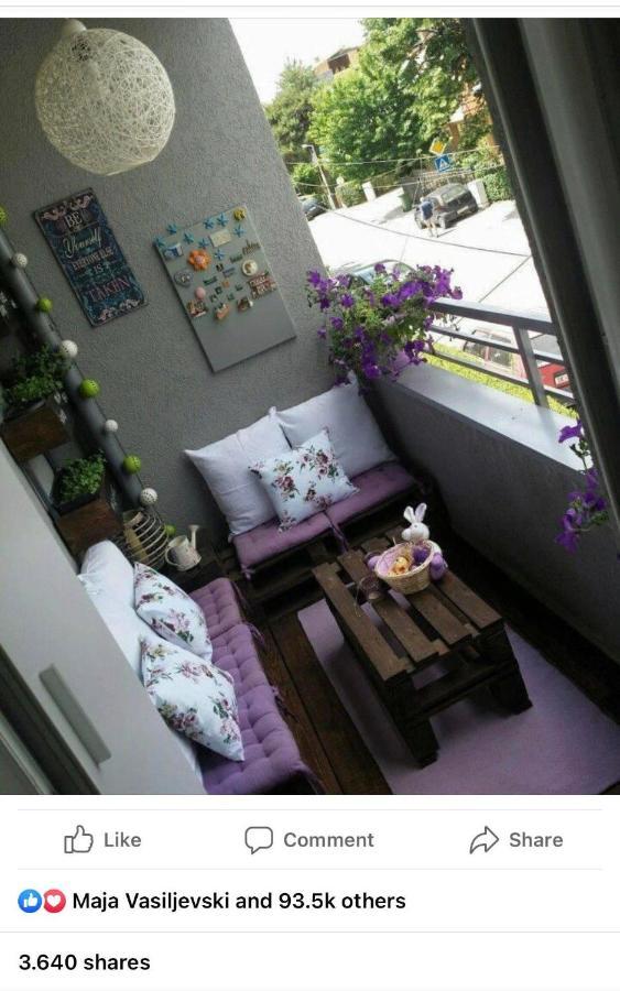 Appartamento Skopje Living Esterno foto